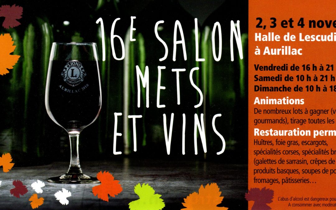 Salon mets et vins Aurillac