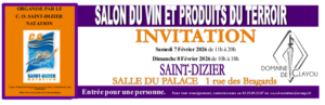 invitation unique St Dizier 2026